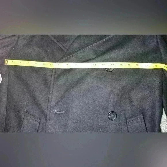 marc by marc jacobs Peacock Coat Dark Academia Size M Button Minimalist Preppy - Picture 8 of 8